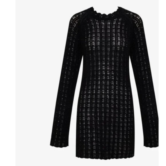 Rumored Beyond the Sea Mini Dress Size S Black - New - Picture 2 of 7